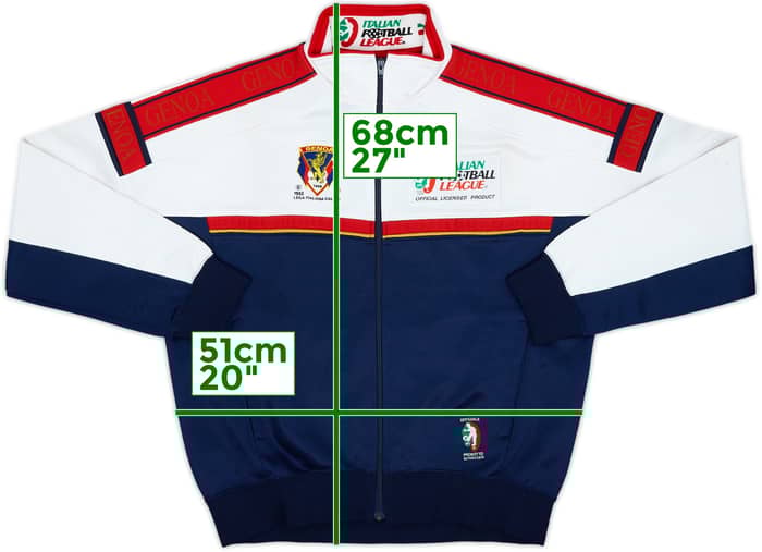 1993-94 Genoa 'Italian Football League' Track Jacket - 7/10 - (L)