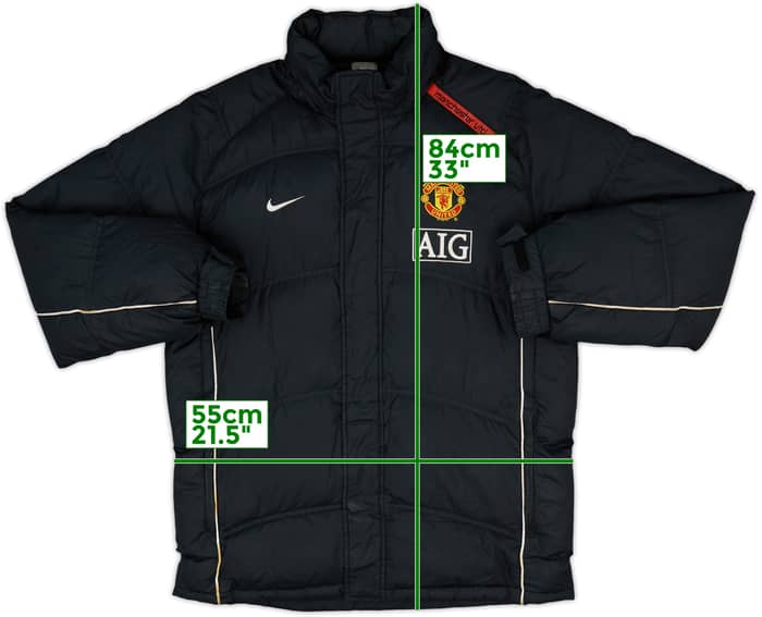 2007-08 Manchester United Nike Padded Bench Coat - 9/10 - (S)