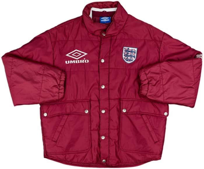 1995-96 England Umbro Padded Bench Coat - 8/10 - (M)