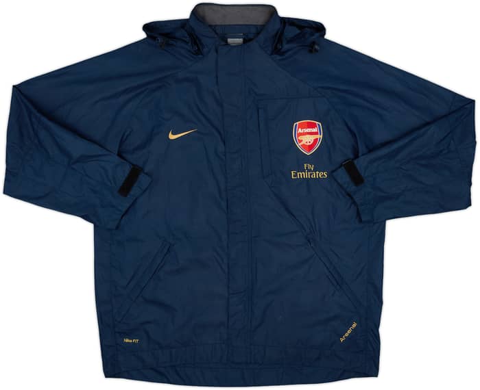 2007-08 Arsenal Nike Hooded Rain Jacket - 9/10 - (L)