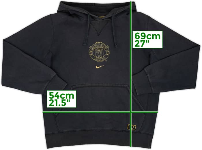 2005-06 Manchester United Nike Hooded Sweat Top - 7/10 - (M)
