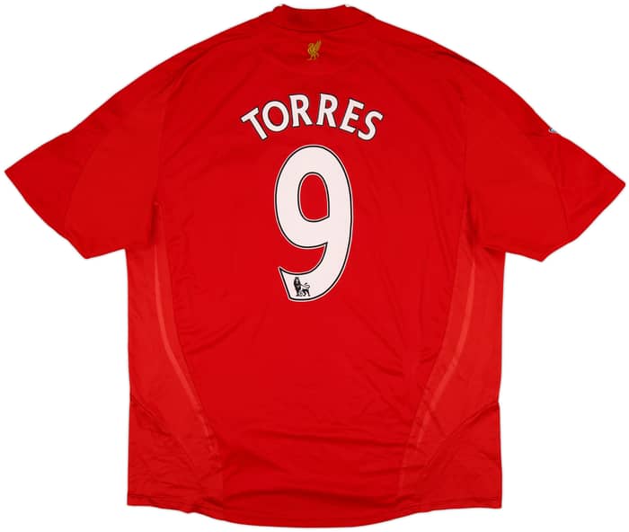 2008-10 Liverpool Home Shirt Torres #9 - 6/10 - (XXL)