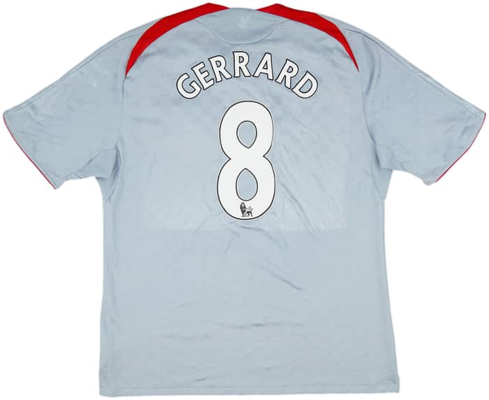 2008-09 Liverpool Away Shirt Gerrard #8 - 8/10 - (XXL)