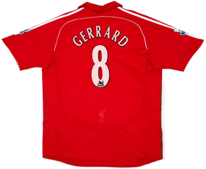 2006-08 Liverpool Camiseta Local Gerrard #8 - 5/10 - (XL)