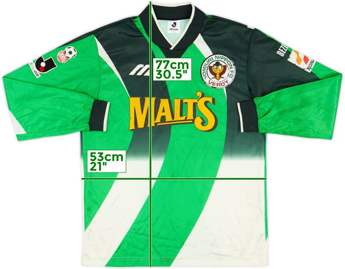 1996 Verdy Kawasaki Home L/S Shirt - 5/10 - (M/L)