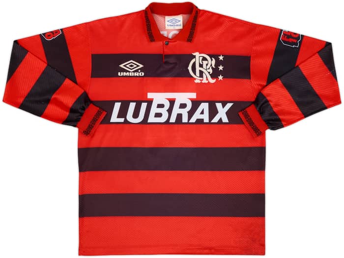 1994-95 Flamengo Centenary Home L/S Shirt #11 - 6/10 - (L)