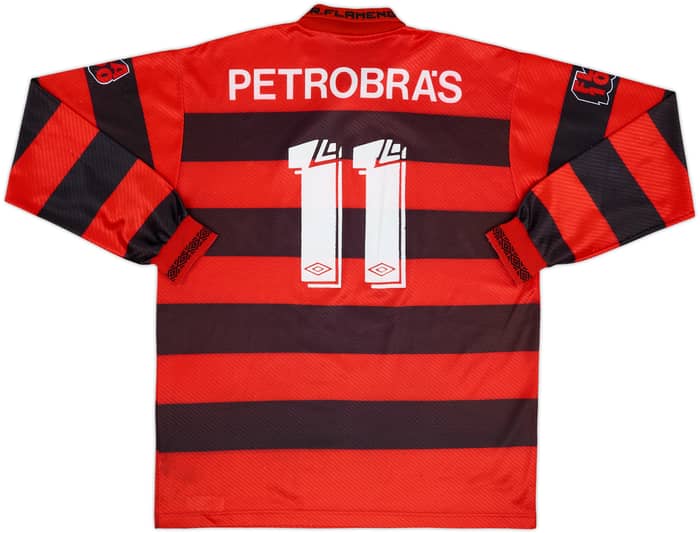 1994-95 Flamengo Centenary Home L/S Shirt #11 - 6/10 - (L)