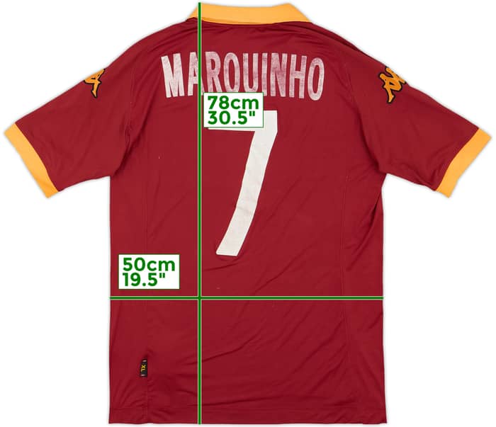 2012-13 Roma Home Shirt Marquinho #7 - 5/10 - (XL)