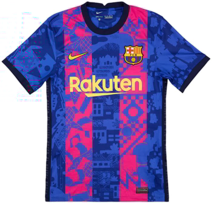 2021-22 Barcelona Third Shirt F.De Jong #21 - 8/10 - (XS)