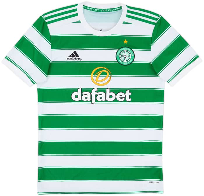 2021-22 Celtic Home Shirt - 8/10 - (S)