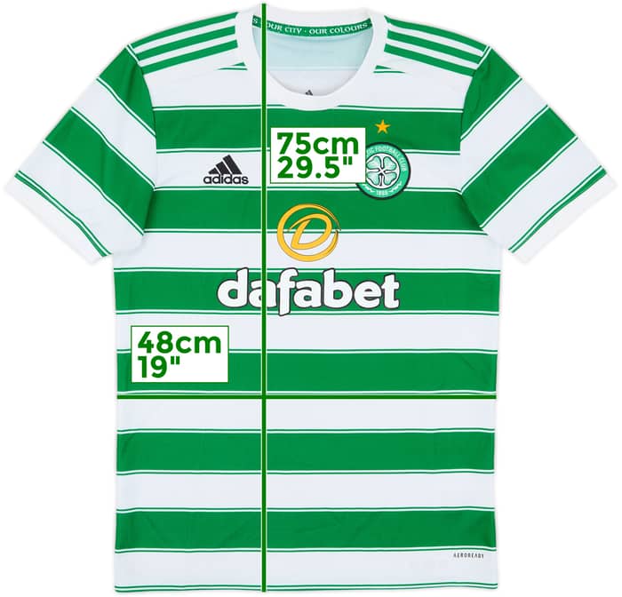2021-22 Celtic Home Shirt - 8/10 - (S)