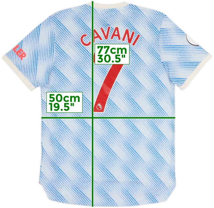 2021-22 Manchester United Authentic Away Shirt Cavani #7 - 6/10 - (M)