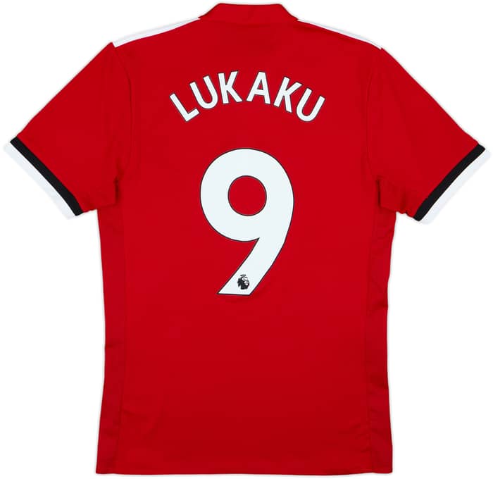 2017-18 Manchester United Home Shirt Lukaku #9 - 8/10 - (S)