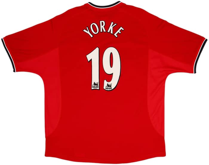 2000-02 Manchester United Home Shirt Yorke #19 - 8/10 - (XXL)