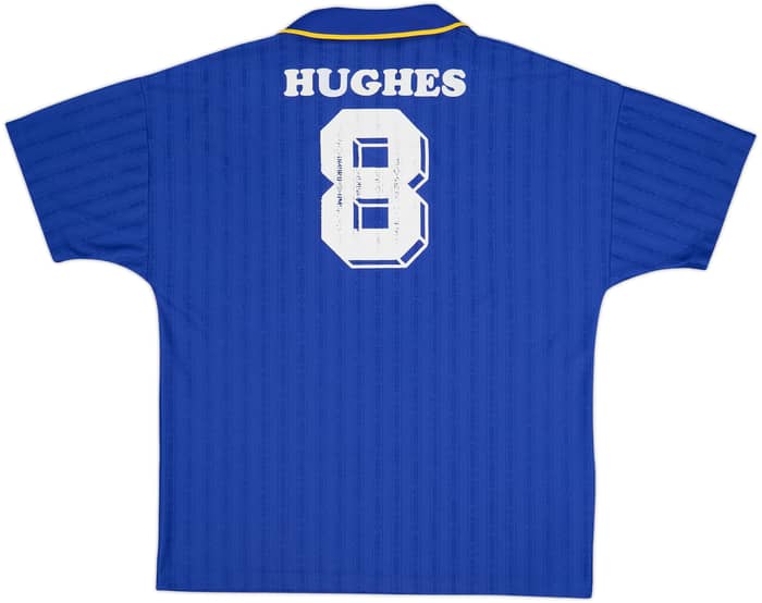 1995-97 Chelsea Home Shirt Hughes #8 - 6/10 - (XL)