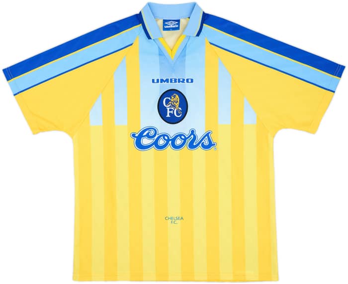 1996-97 Chelsea Away Shirt Gullit #4 - 8/10 - (XL)