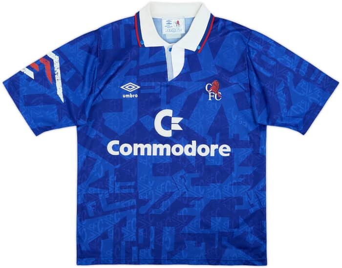 1991-93 Chelsea Home Shirt - 8/10 - (M)