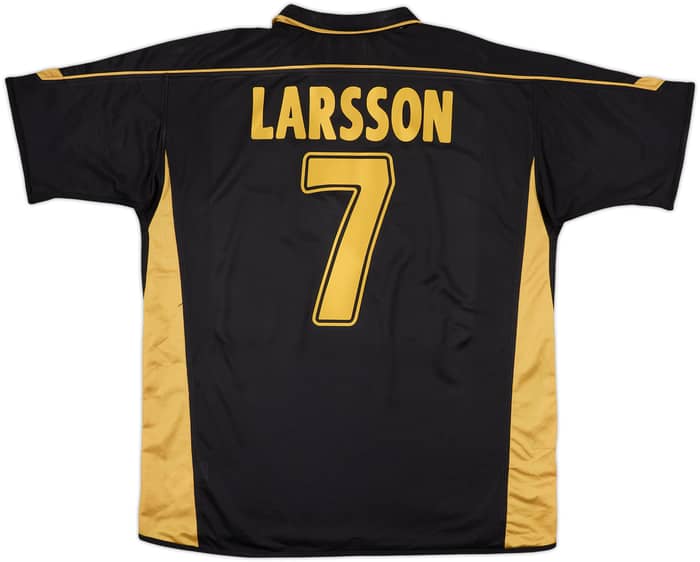 2003-04 Celtic Away Shirt Larsson #7 - 8/10 - (XL)