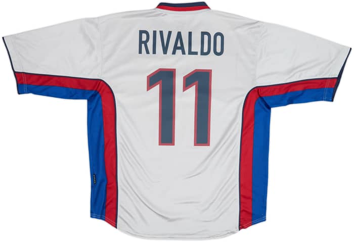 1998-01 Barcelona Away Shirt Rivaldo #11 - 8/10 - (XL)