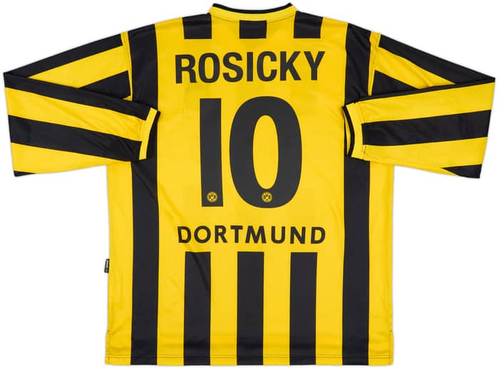 2000-02 Borussia Dortmund Home L/S Shirt Rosicky #10 - 6/10 - (XL)