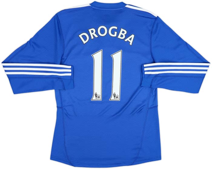 2009-10 Chelsea Home L/S Shirt Drogba #11 - 8/10 - (S)