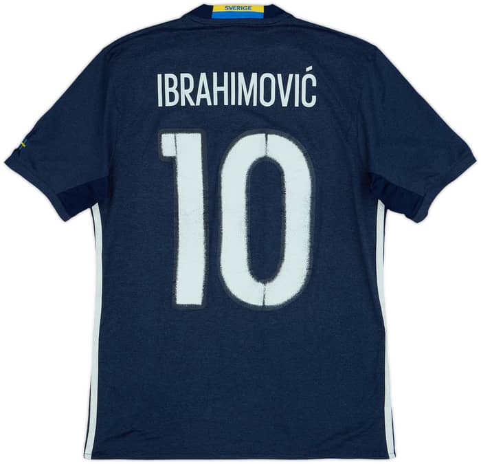2016-17 Sweden Away Shirt Ibrahimovic #10 - 7/10 - (S)