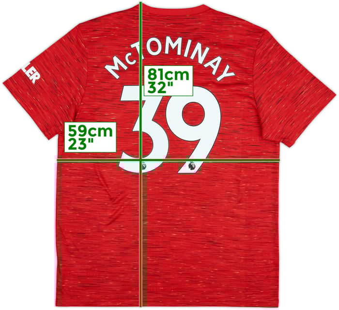 2020-21 Manchester United Home Shirt McTominay #39 - 9/10 - (XL)
