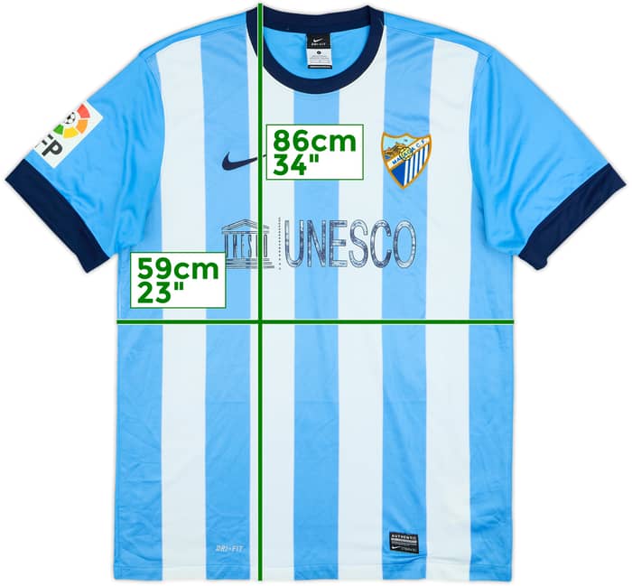 2013-14 Malaga Home Shirt - 5/10 - (L)