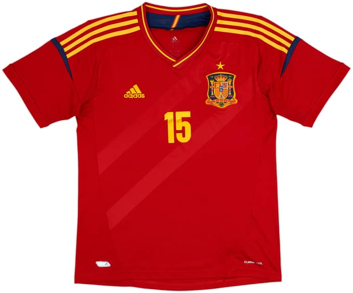 Camiseta de local de España 2011-12 Ramos #15 - 5/10 - (M)