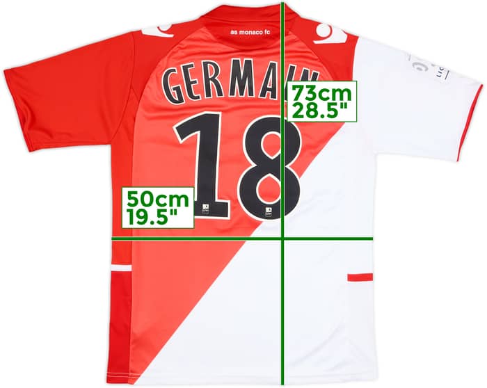 2013-14 Monaco Home Shirt Germain #18 - 8/10 - (S)