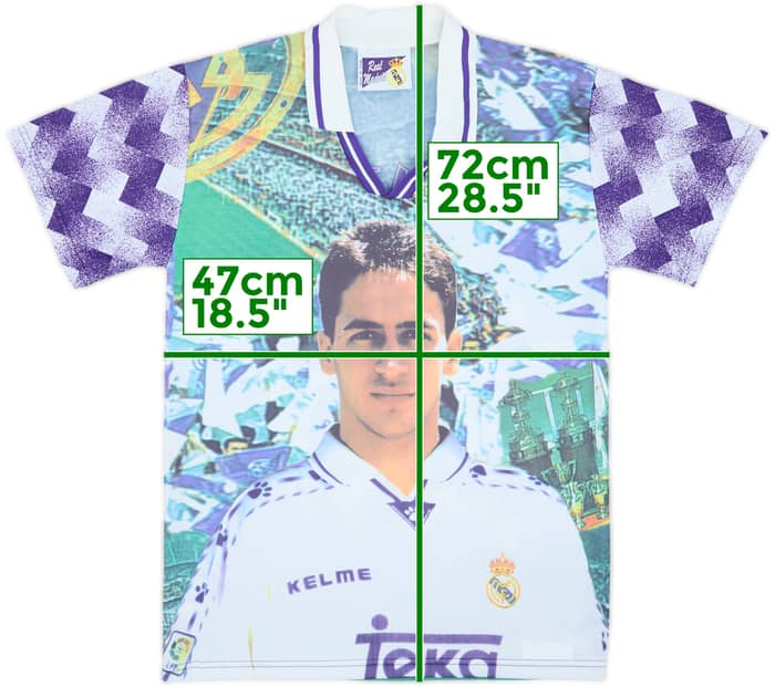 1996-97 Real Madrid Taquy Fan Shirt Raul #7 - 8/10 - (S)