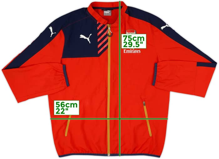 2015-16 Arsenal Puma Track Jacket - 8/10 - (L)