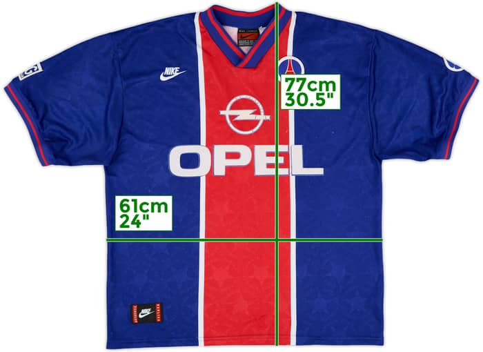 1995-96 Paris Saint-Germain Home Shirt - 6/10 - (XL)