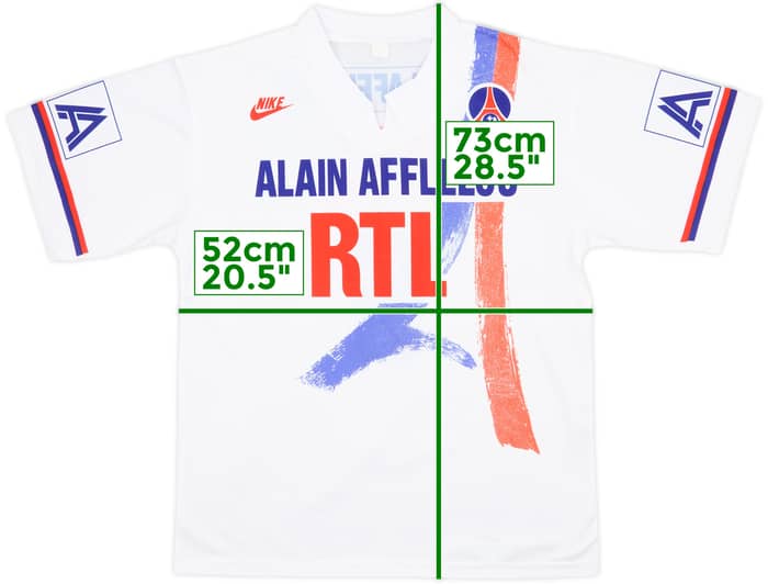 1990-91 Paris Saint-Germain Away Shirt #6 - 9/10 - (L)