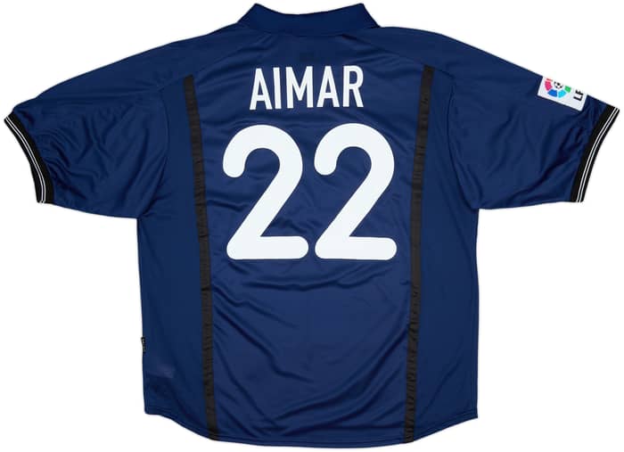 2000-01 Valencia Away Shirt Aimar #22 - 9/10 - (XL)