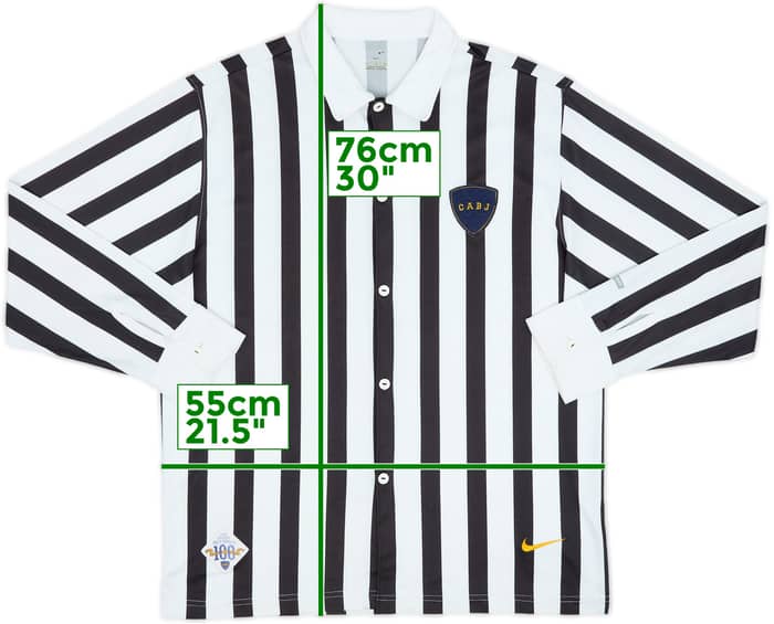 2005-06 Boca Juniors Nike Retro Centenary Button Up L/S Shirt - 6/10 - (L)