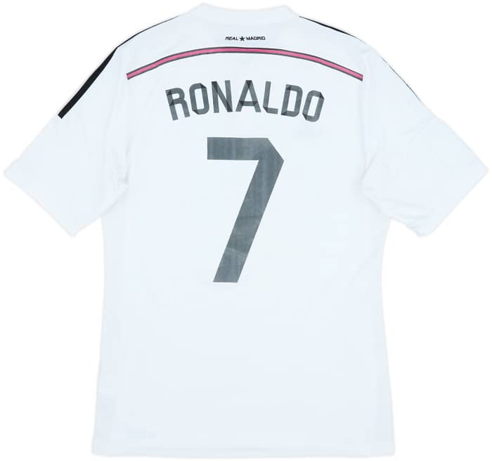 2014-15 Real Madrid Home Shirt Ronaldo #7 - 6/10 - (L)