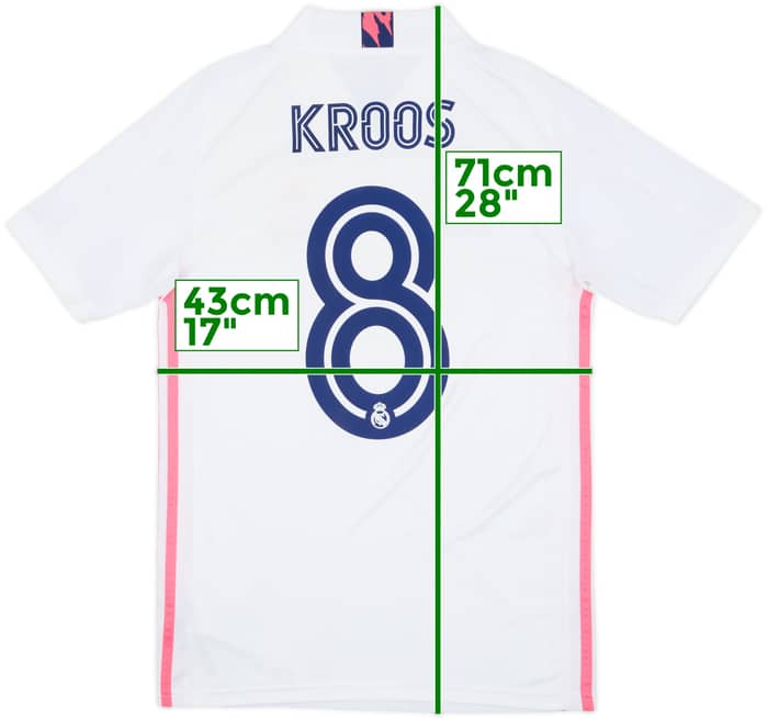 2020-21 Real Madrid Home Shirt Kroos #8 - 7/10 - (XS)