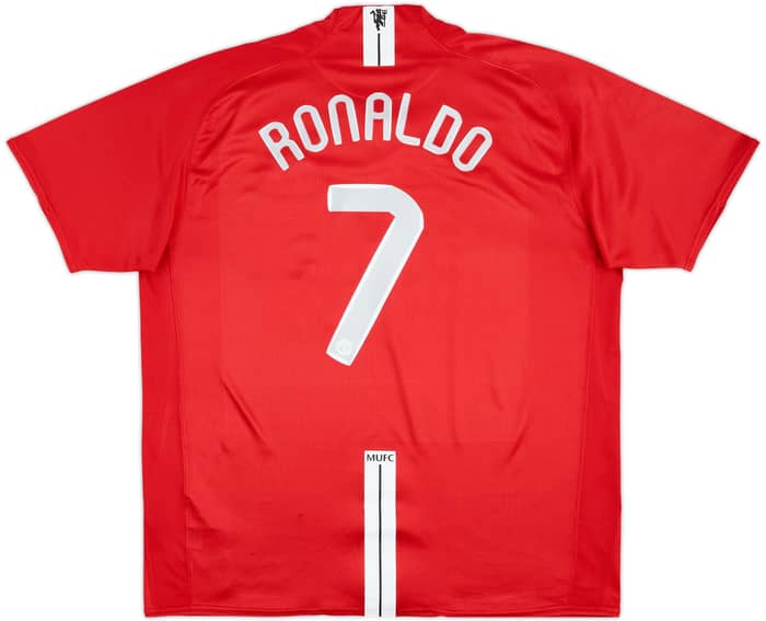 2007-09 Manchester United Local Camiseta Ronaldo #7 - 4/10 - (XXL)
