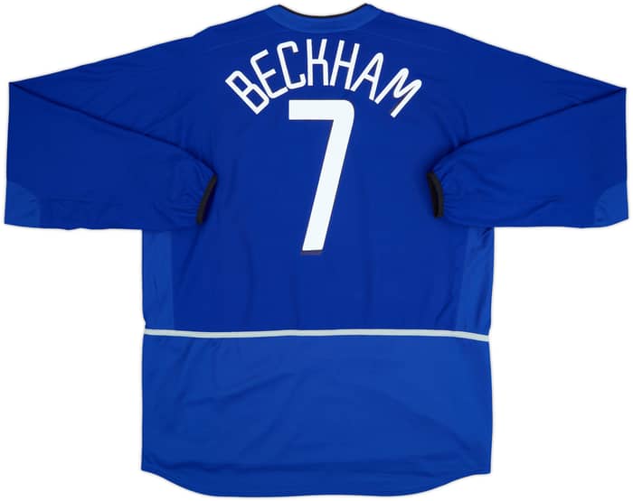 2002-03 Manchester United Third L/S Shirt Beckham #7 - 6/10 - (XL)