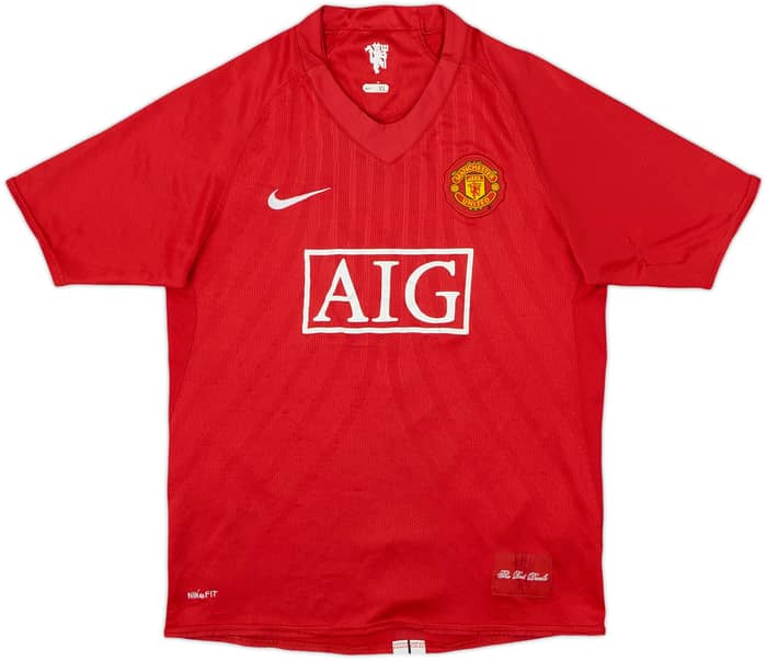 2007-09 Manchester United Home Shirt Ronaldo #7 - 6/10 - (XL.Boys)