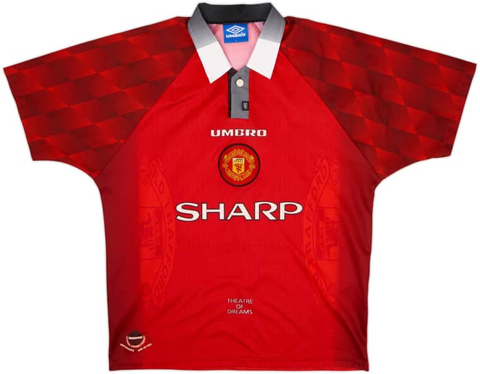 1996-98 Manchester United Home Shirt Beckham #10 - 5/10 - (L)