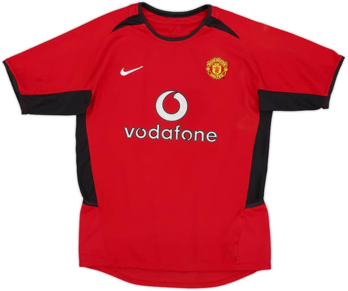 2002-04 Manchester United Home Shirt Ferdinand #6 - 7/10 - (M.Boys)