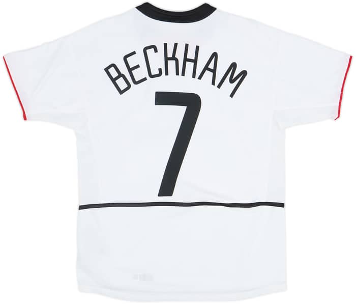 2002-03 Manchester United Away Shirt Beckham #7 - 10/10 - (XL.Boys)