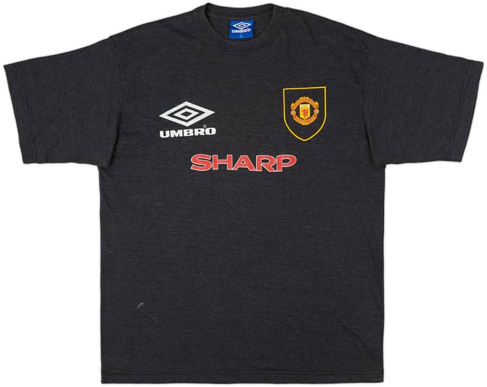 1995-96 Manchester United Umbro Cotton Tee - 7/10 - (XL)