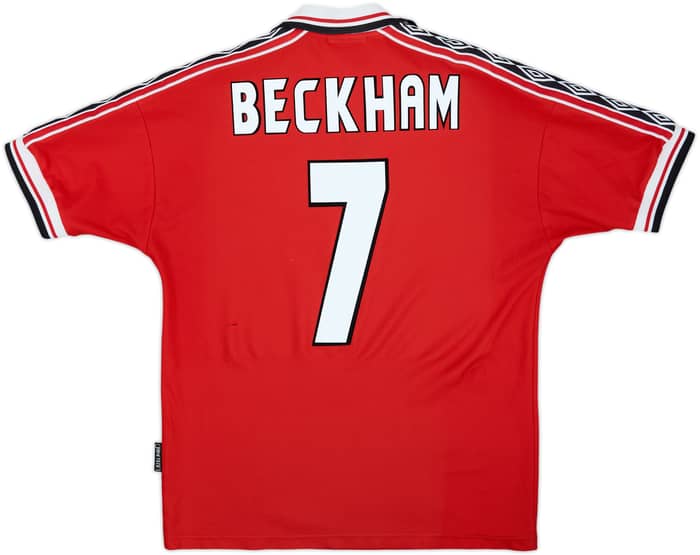 1998-00 Manchester United Camiseta Local Beckham #7 - 5/10 - (M)