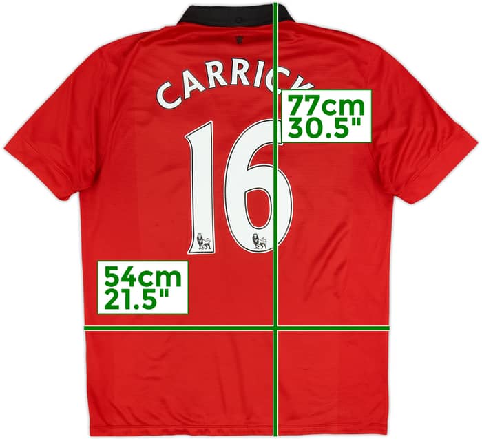 Camiseta de local del Manchester United 2013-14 Carrick #16 - 5/10 - (L)