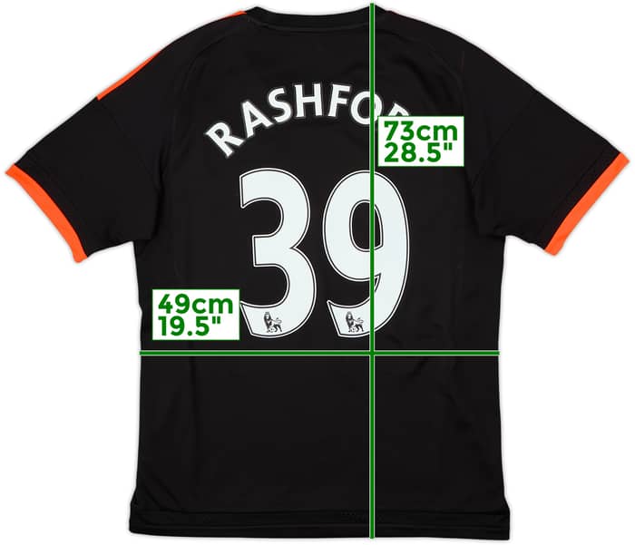 2015-16 Manchester United Third Shirt Rashford #39 - 10/10 - (M)