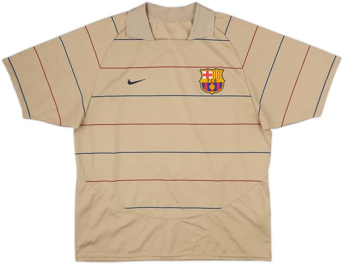 Camiseta básica de visitante del Barcelona 2003-05 Ronaldinho #10 - 8/10 - (L)