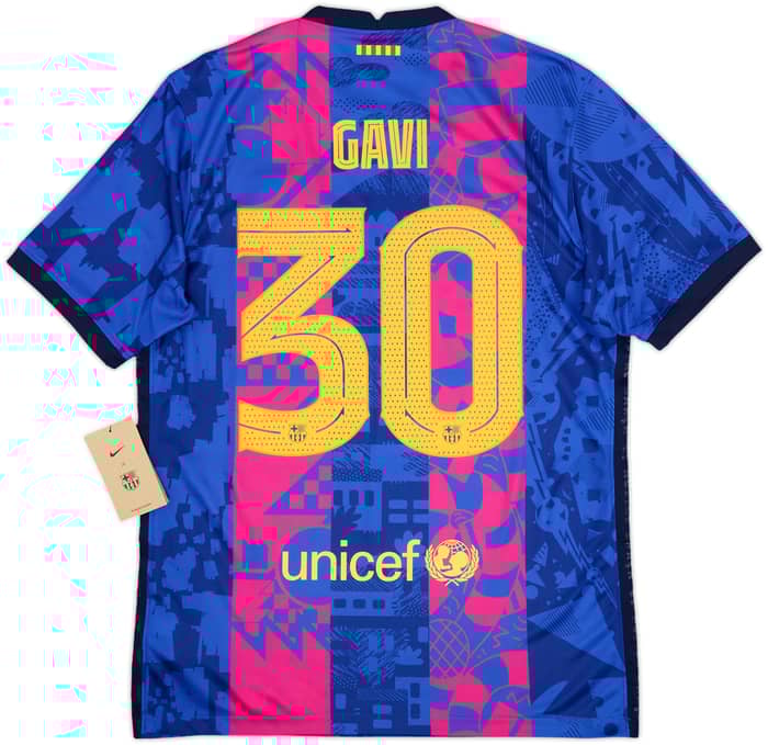 2021-22 Barcelona Third Shirt Gavi #30 (M)